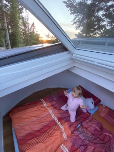 Pünktlich zu Sonnenuntergang beziehen wir Quartier